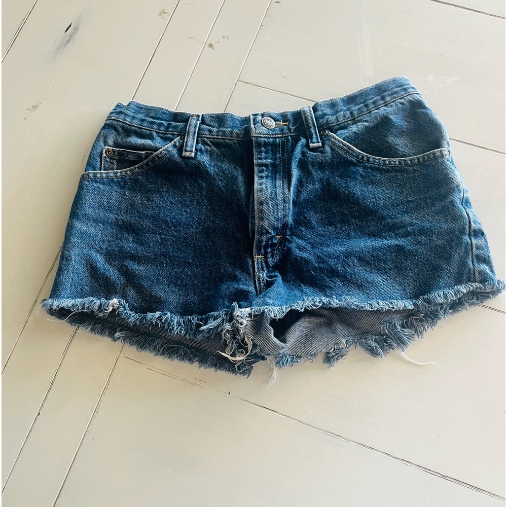 Vintage Lee Jean Denim Cut Offs Womens Size 31 Y2K 90s Staple